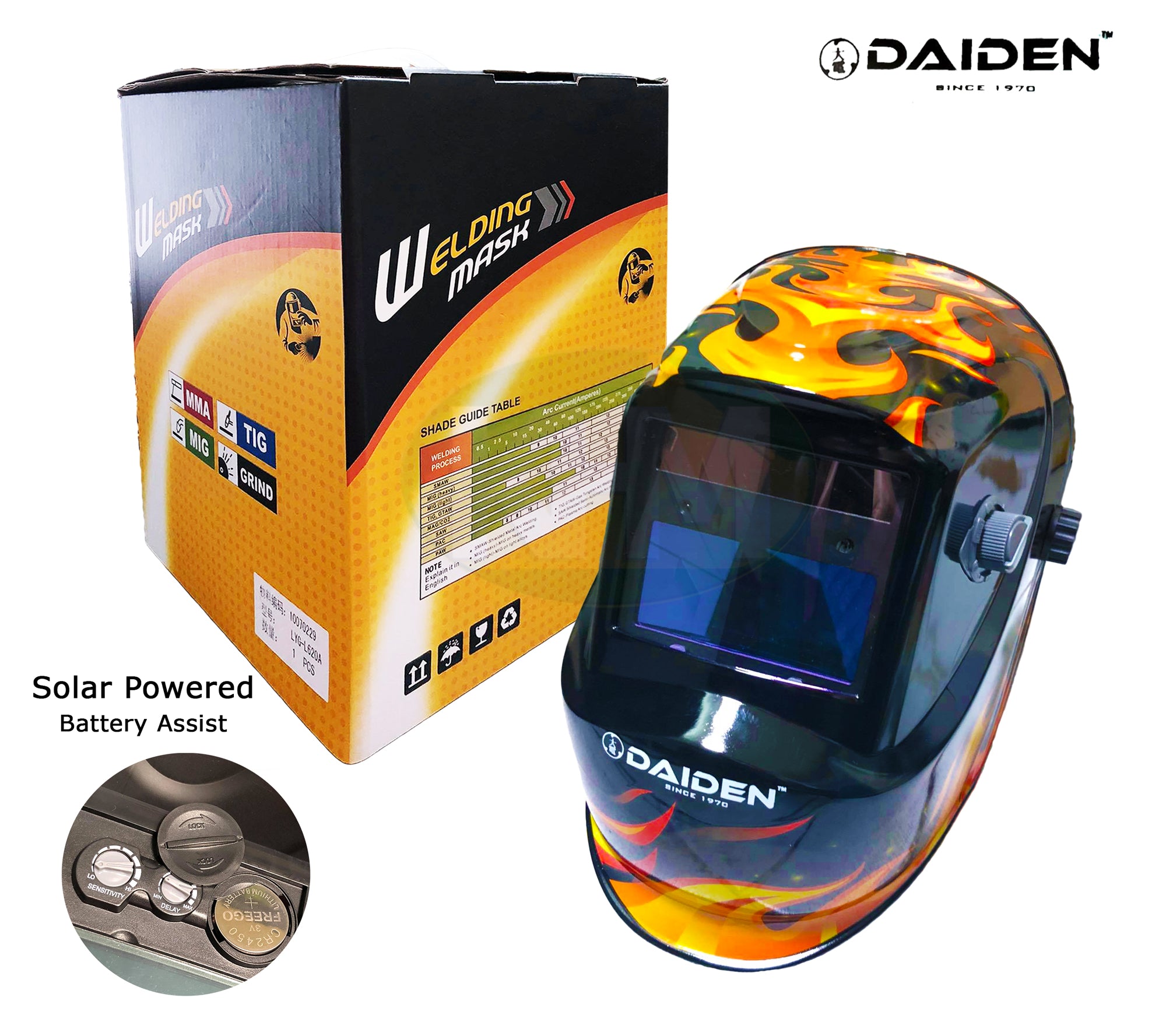 Daiden Auto Darkening Helmet / Mask Daiden Auto Darkening Helmet / Mask